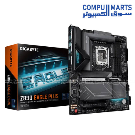 GIGABYTE Z890 EAGLE PLUS motherboard with Intel Z890 chipset, LGA1851 socket, DDR5 support, PCIe 5.0, and USB4 for Egypt