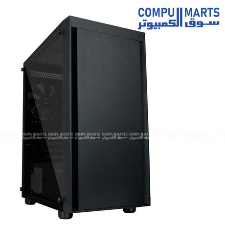 ZALMAN T3 Plus mATX Mini Tower Case Tempered Glass Front View