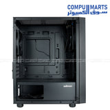 ZALMAN T3 Plus mATX Mini Tower Case Tempered Glass Front View