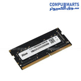 ZION 16GB DDR4 3200MHz SODIMM laptop memory module model ZM16GSD320 for performance upgrade
