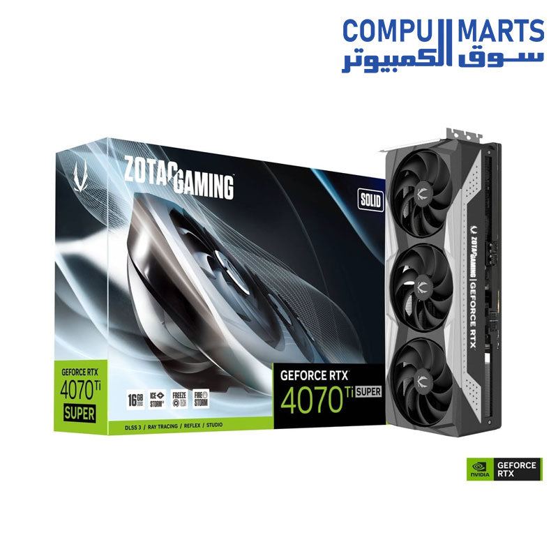 ZOTAC GAMING GeForce RTX 4070 Ti SUPER SOLID 16GB GDDR6X