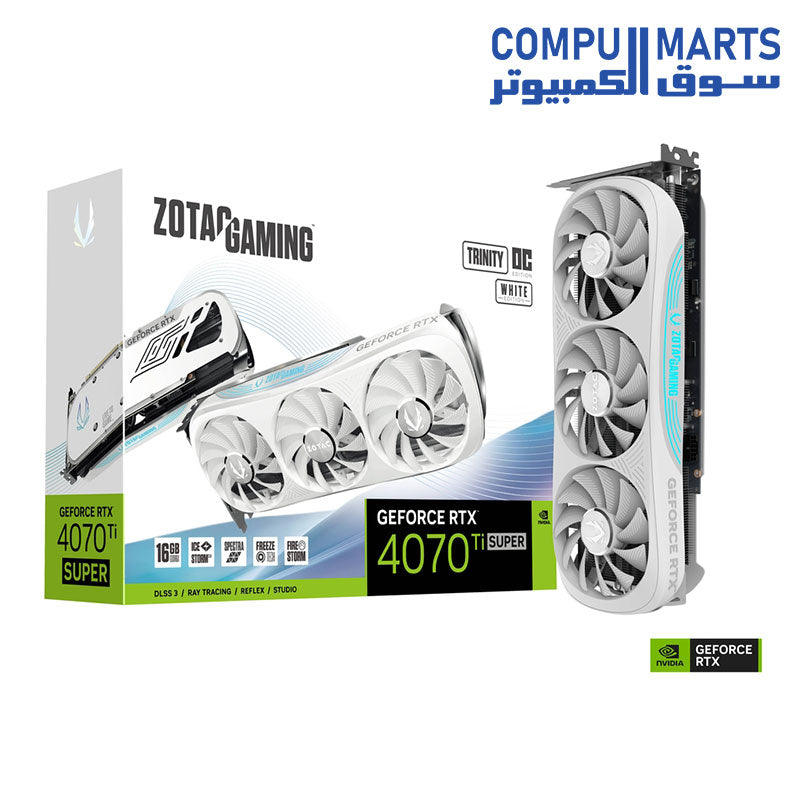 ZOTAC GAMING GeForce RTX 4070 Ti Super Trinity White OC 16GB