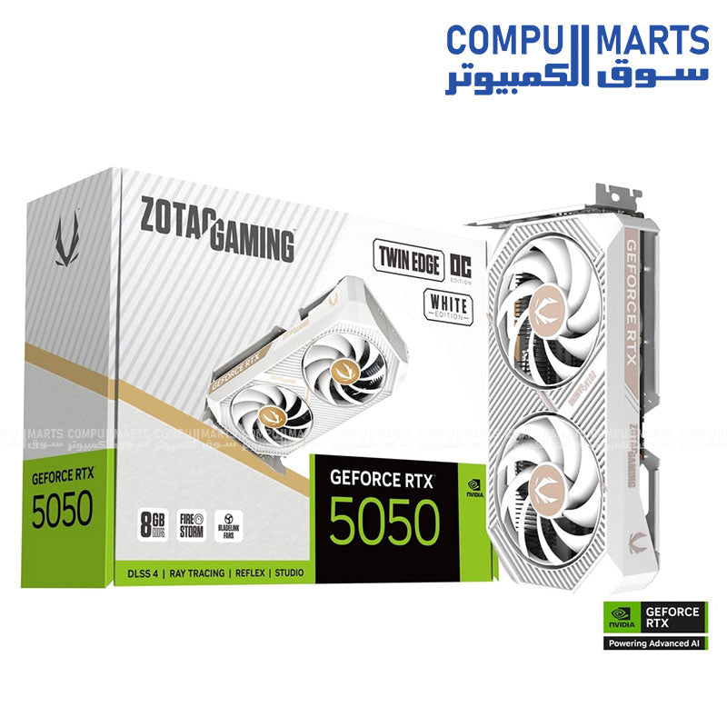 ZOTAC GAMING GeForce RTX 5050 Twin Edge OC 8GB GDDR6 Graphics Card