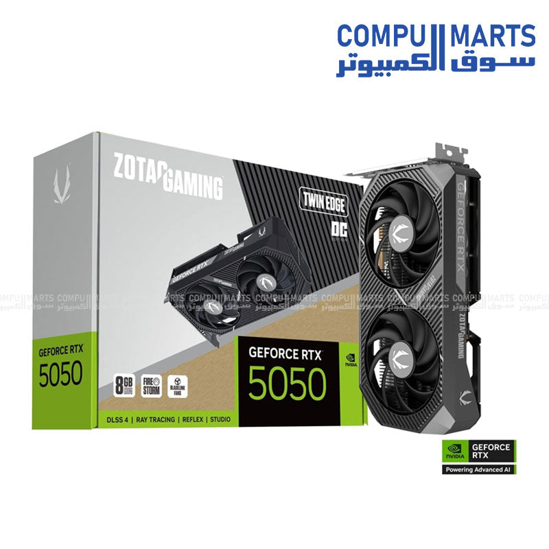 ZOTAC GAMING GeForce RTX 5050 Twin Edge OC 8GB GDDR6 Graphics Card