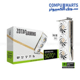 ZOTAC GAMING GeForce RTX 5070 Ti SOLID CORE OC White Edition 16GB GDDR7 Graphics Card