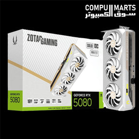 ZOTAC GAMING GeForce RTX 5080 SOLID OC White Edition 16GB GDDR7 graphics card