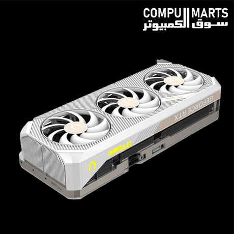 ZOTAC GeForce RTX 5080 SOLID OC White Edition with 2640 MHz engine clock