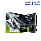 ZOTAC Twin Edge OC graphics card featuring 8GB GDDR6 memory, 2550MHz boost clock, and IceStorm 2.0 cooling from Compumarts