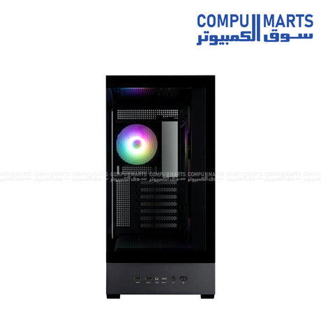 Zalman P40 DS BLACK interior layout cable management radiator support 360mm multi fan configuration case Egypt