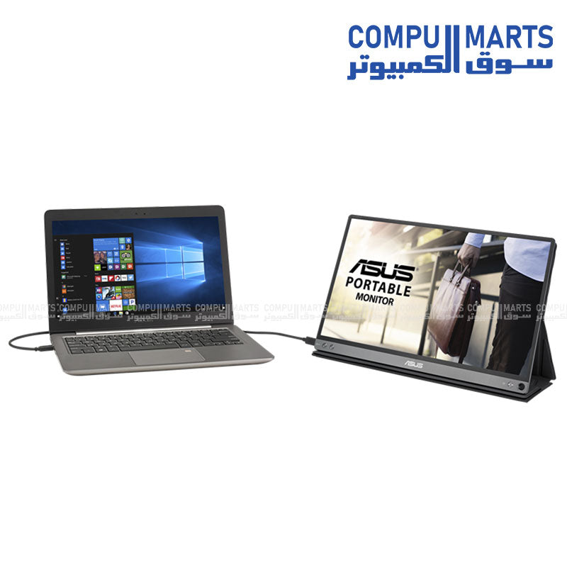 ASUS ZenScreen Go MB16AP Portable 15.6-inch Full HD USB-C Monitor with Built-in Battery