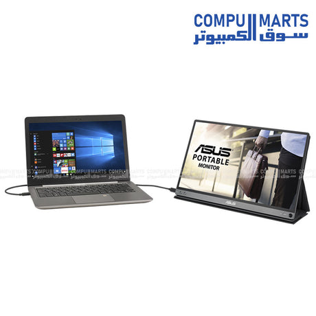 ASUS ZenScreen Go MB16AP Portable 15.6-inch Full HD USB-C Monitor with Built-in Battery