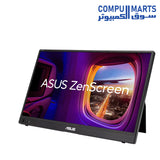 ASUS ZenScreen MB16AHVE 15.6-inch portable monitor front view with IPS FHD display available at Compumarts Egypt[cite: 1]