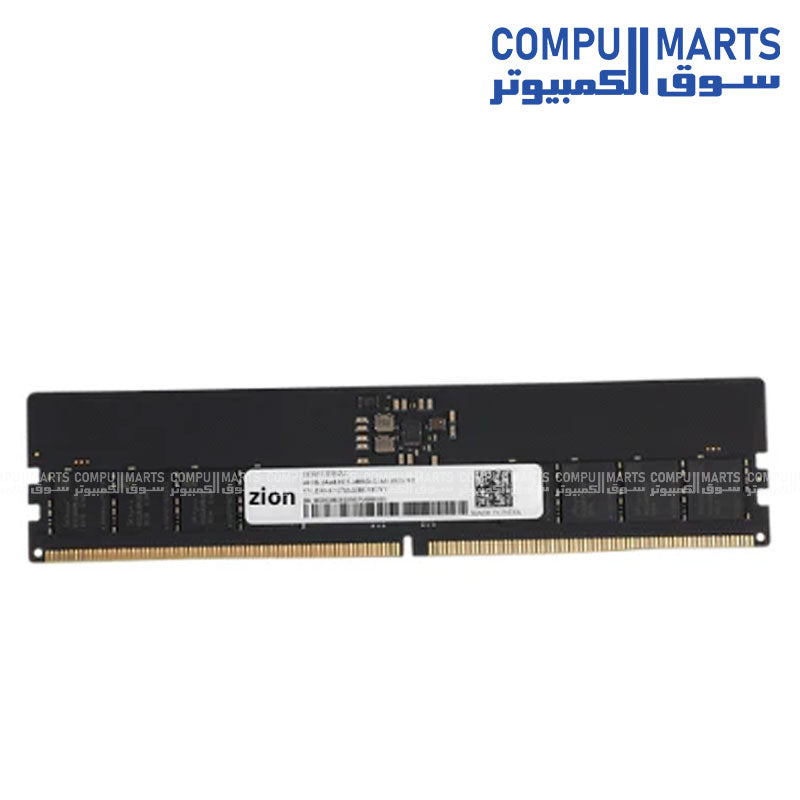 Zion 16GB DDR5 5600MHz UDIMM desktop memory module model ZM16GUD560 for high performance PC upgrade