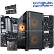 Gaming PC with AMD Ryzen 5 8400F CPU, ASUS PRIME B650M-R motherboard, ASUS Dual RTX 5060 8GB graphics card, 16GB DDR5 5600MHz Lexar RAM, Samsung NVMe 256GB SSD, Cougar Uniface Mini RGB case, and STC600 PSU – Egypt build.