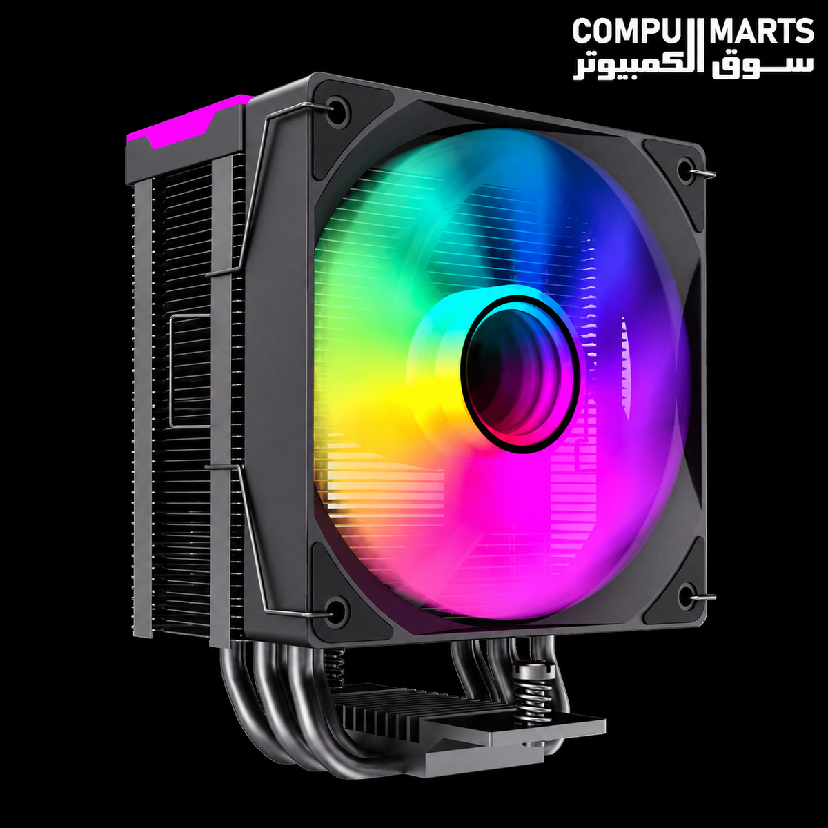 GameMax Sigma 550 Infinity Black tower CPU cooler with five 6mm heat pipes