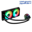 Oasis L240 – 240mm AIO Liquid CPU Cooler – Black / White – Hydraulic Bearing Fans – Intel & AMD Compatible