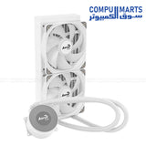 Oasis L240 – 240mm AIO Liquid CPU Cooler – Black / White – Hydraulic Bearing Fans – Intel & AMD Compatible