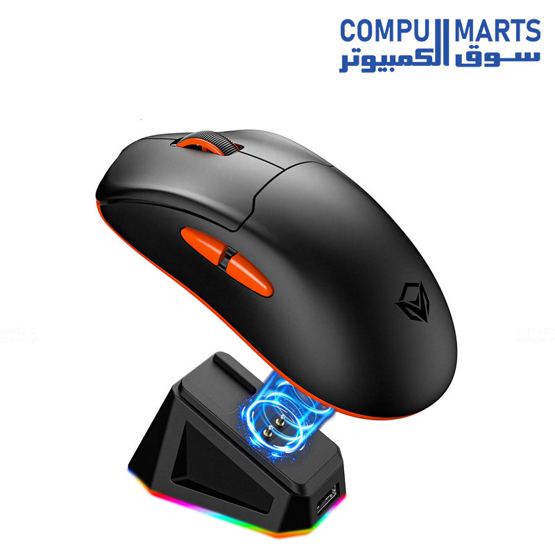 Meetion Air GW39 Lightweight Pixart PAW3395 with charging base 3-mode rechargeable wireless and Bluetooth gaming mouse