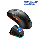 Meetion Air GW39 Lightweight Pixart PAW3395 with charging base 3-mode rechargeable wireless and Bluetooth gaming mouse