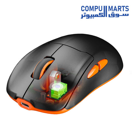 Meetion Air GW39 Lightweight Pixart PAW3395 with charging base 3-mode rechargeable wireless and Bluetooth gaming mouse