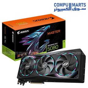 AORUS-RTX-5080-Master-16GB -Graphics-Card–Gigabyte–PCIe-5.0-WINDFORCE-Cooling–RGB–Black-or-White-Edition
