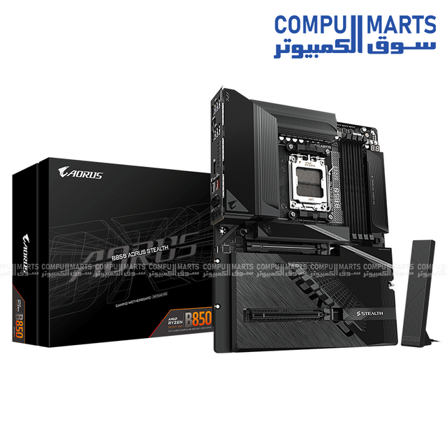 GIGABYTE B850 AORUS STEALTH ICE four M.2 slot motherboard