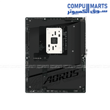 GIGABYTE B850 AORUS STEALTH ICE – AM5 ATX DDR5 حتى 8200 MT/s OC، PCIe 5.0، 5 GbE LAN، Wi‑Fi 7، 4 فتحات M.2 