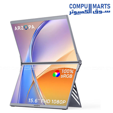 E1 Dual Screen – Portable Monitor – Arzopa – 15.6 inch IPS FHD USB-C HDR Dual Display
