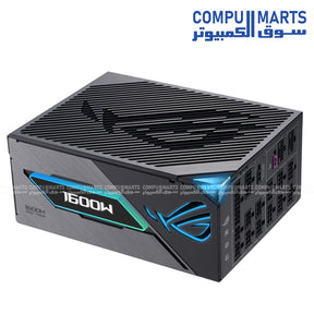 ASUS ROG Thor 1600W Titanium III Power Supply – ATX 3.1, 80 Plus Titanium, Fully Modular, ARGB Aura Sync