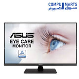 ASUS VP32UQ 4K UHD IPS monitor with 31.5 inch display, 3840 x 2160 resolution, HDR10 support, Adaptive-Sync technology, 100% sRGB color space, DisplayPort and HDMI connectivity available in Egypt