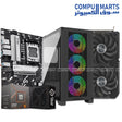 High-performance gaming PC bundle featuring AMD Ryzen 5 8400F, ASUS PRIME B850M-K motherboard, ASUS Dual Radeon RX 9060 XT 16GB GDDR6 graphics card, 16GB DDR5 RAM, 256GB NVMe SSD, and Cooler Master Elite 301 case with PSU.