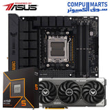 ASUS TUF Gaming Bundle – Ryzen 5 9600X CPU + TUF B650M-PLUS WiFi Motherboard + TUF RTX 5060 8GB GPU – High Performance Gaming PC Egypt