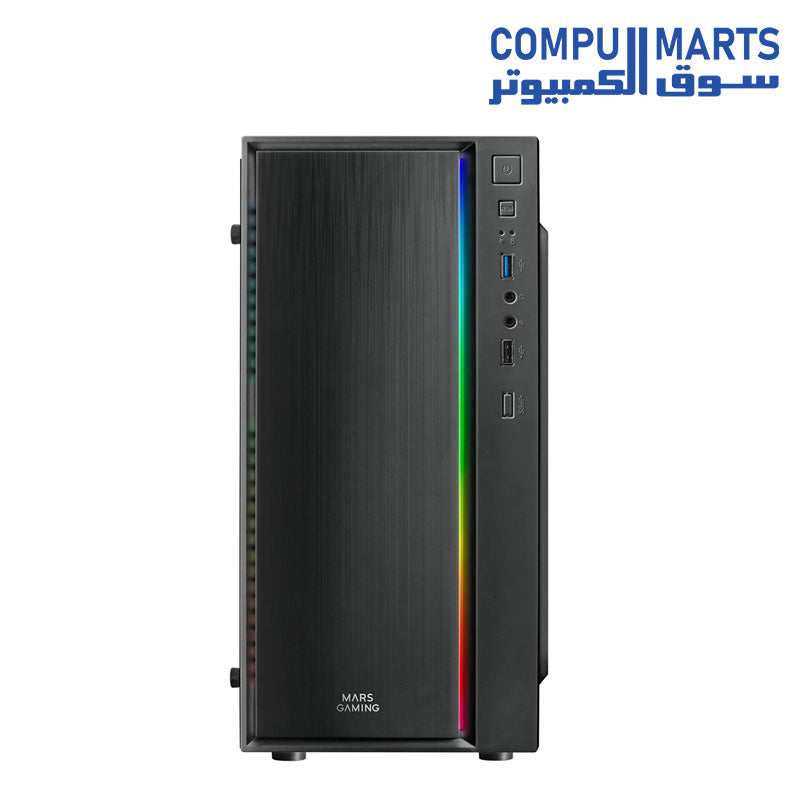 Mars Gaming MCM, MicroATX Compact PC Case, 16 Modes ARGB, Fan 8 cm ...