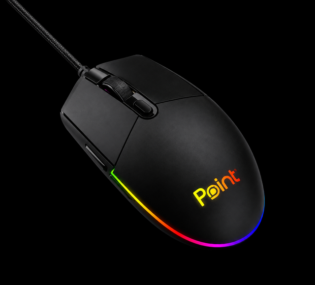 Point PT-214 6D wired gaming mouse with RGB lighting