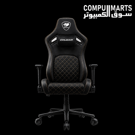 COUGAR Defensor ergonomic gaming chair with 4D folding armrests