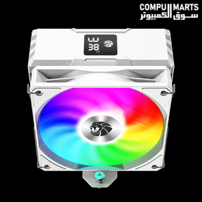 GameMax Sigma 520 Digital WH white CPU cooler with Intel and AMD socket compatibility