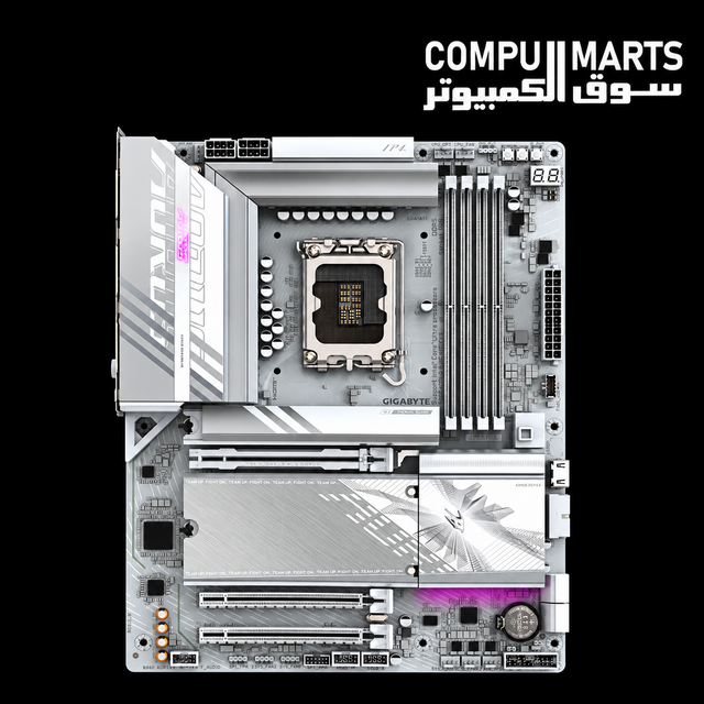 GIGABYTE B860 AORUS ELITE WIFI7 ICE motherboard with Intel B860 chipset