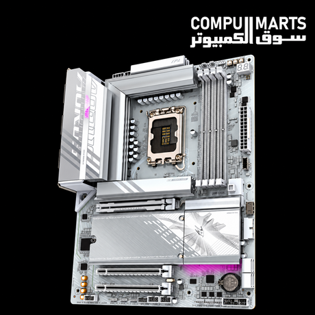 GIGABYTE B860 AORUS ELITE WIFI7 ICE LGA1851 motherboard with DDR5 memory support