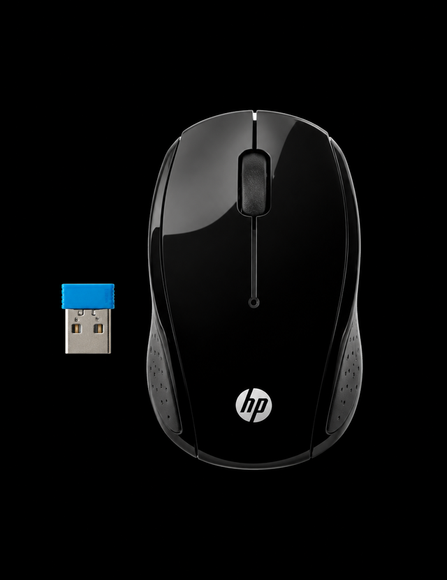 HP 200 Wireless Optical Mouse Black X6W31AA