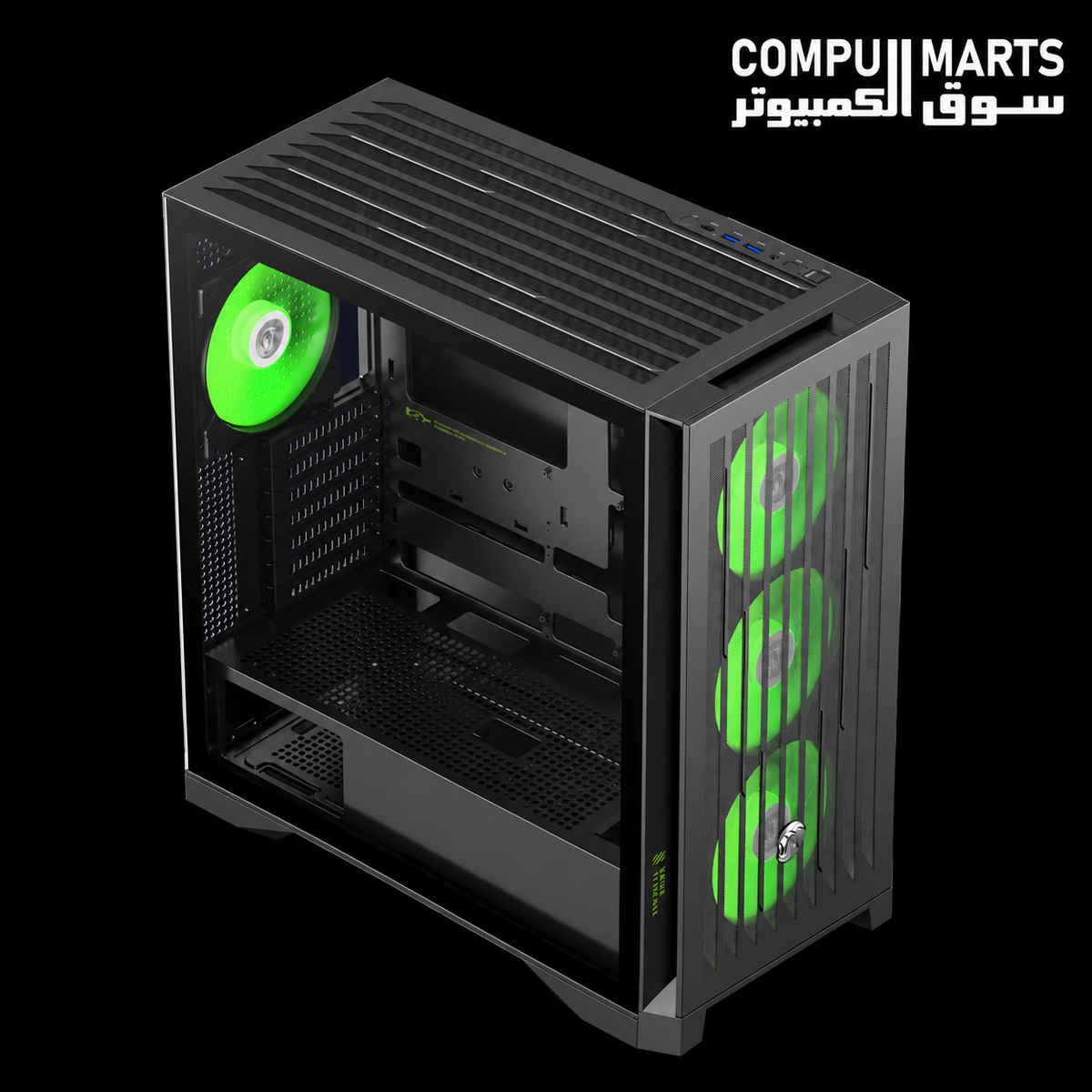 GAMEMAX LEADER 2 BK gaming case with support for GPUs up to 425mm