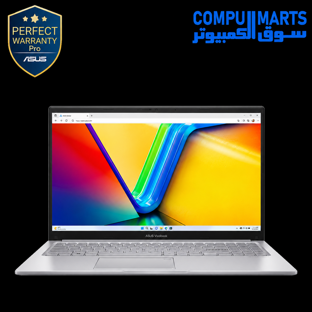 ASUS Vivobook 15 Core 5 120U 8GB DDR5 512GB SSD 15.6 FHD IPS laptop fingerprint Cool Silver 90NB13Y2-M02EL0