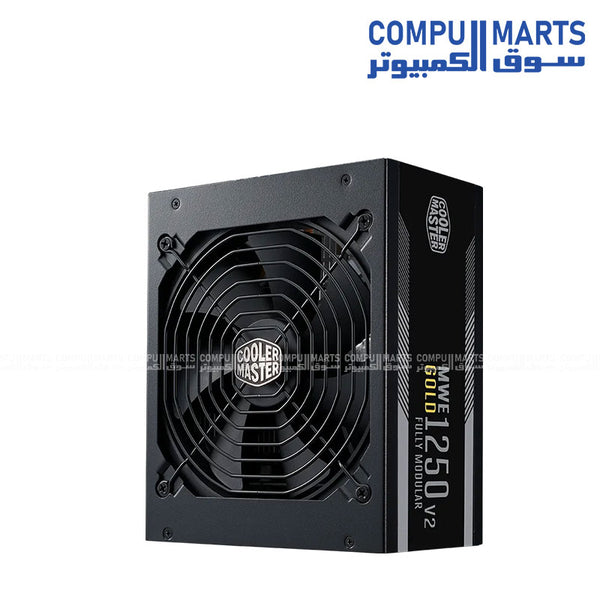 Cooler Master MWE Gold 1250 V2 ATX 3.1 Fully Modular 80 PLUS Gold Certified Power Supply – 1250W