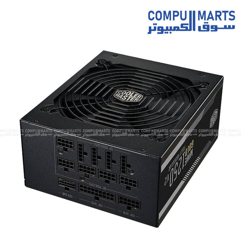 Cooler Master MWE Gold 1250 V2 ATX 3.1 Fully Modular 80 PLUS Gold Certified Power Supply – 1250W