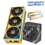 ASUS ROG Astral RTX 5080 Dhahab Core OC + ROG STRIX 1000W + Trident Z5 Royal DDR5 Bundle