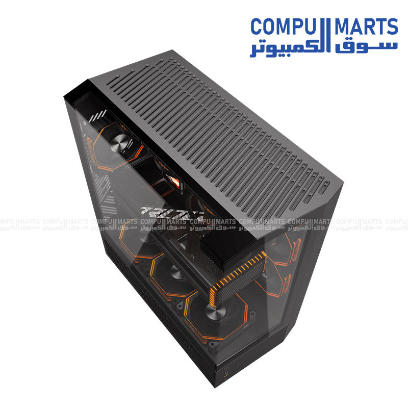darkFlash DY460 chassis with support for 400mm graphics cards, 185mm CPU coolers and full dust protection