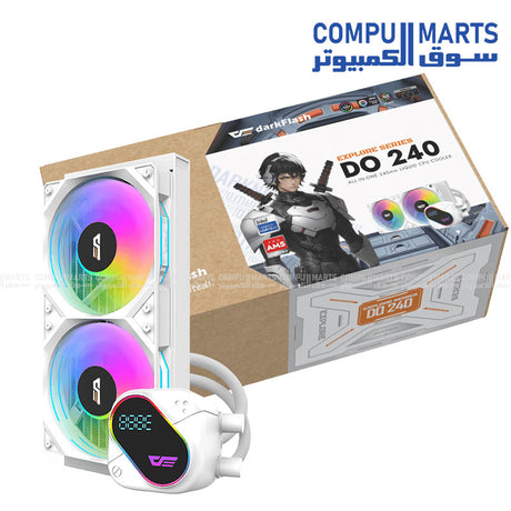 darkFlash EXPLORE DO240 CPU Cooler with 277x120x27mm radiator