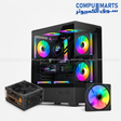 DarkFlash C365 E-ATX PC Case with GP650 650W power supply and three L17 120mm fans