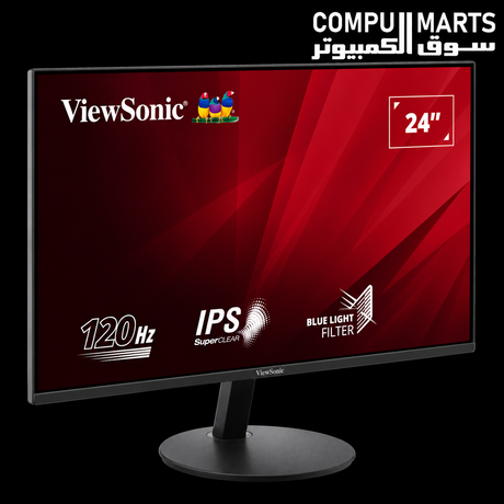 ViewSonic VA24E1-H 24 inch Full HD IPS 120Hz monitor in black