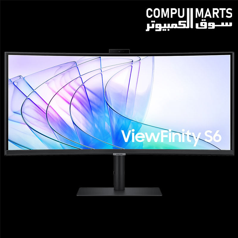 Samsung ViewFinity S6 LS34C650VAMXUE 34-inch UWQHD curved monitor with 100Hz refresh rate and USB-C available at Compumarts
