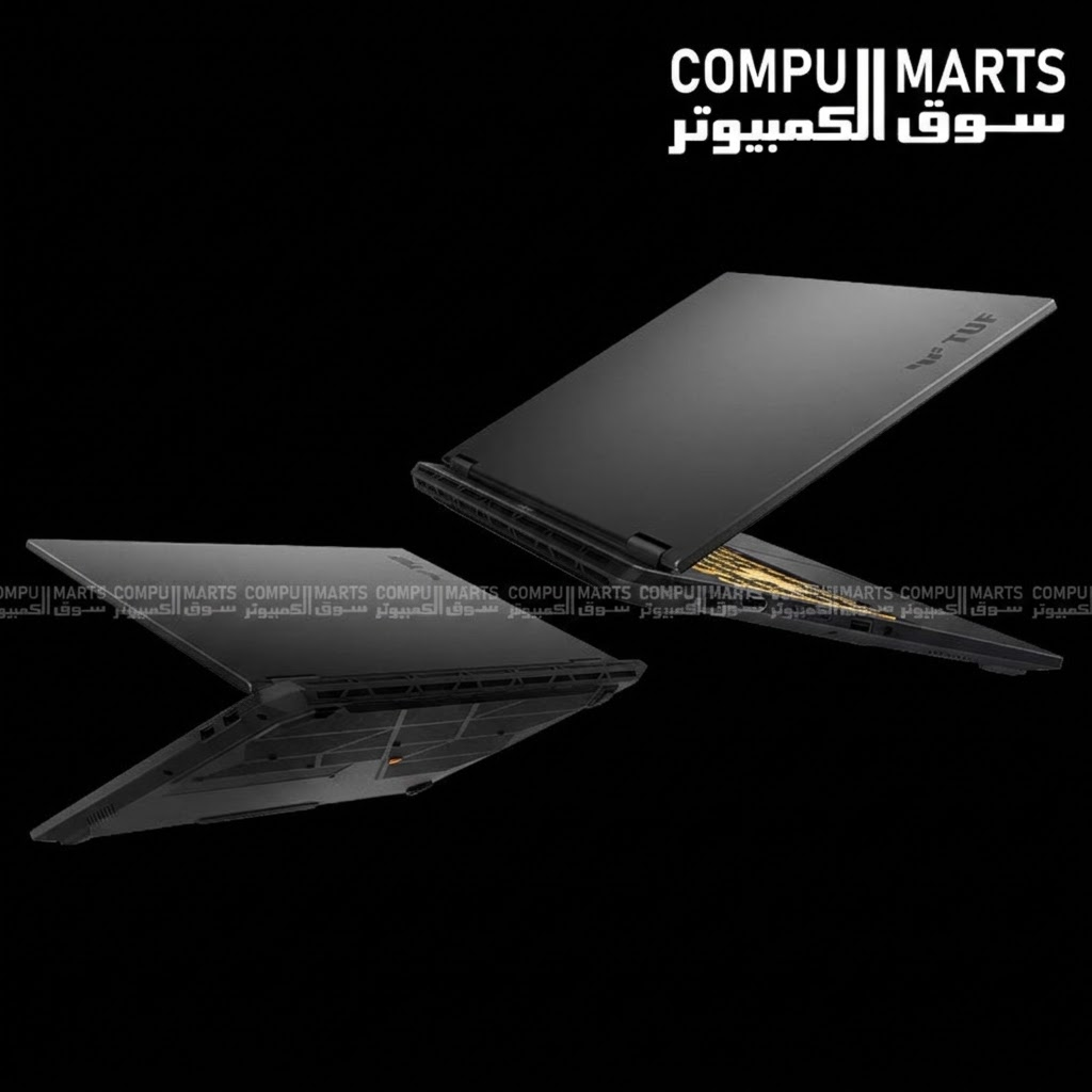 Side view of ASUS TUF Gaming F16 TUF608JPR-RV084 showing Thunderbolt 4 port, USB ports, HDMI 2.1, and RJ45 LAN port